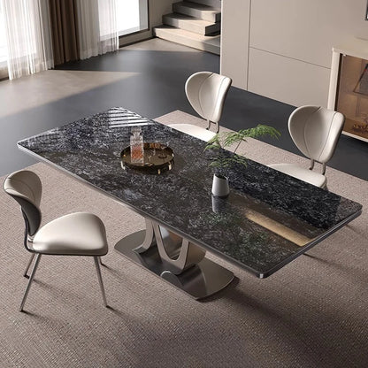 Kitchen Luxury Dining Table Modern Study Large Industrial Bar Living Room Home Furniture Mesas De Comedor Extended Garden JGY