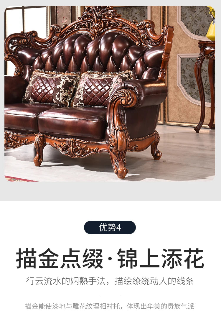 Adults Sleeper Sofas Classic Armrest Luxury Romantic Lounge Sofas Large Nordic Corner Sedie Da Soggiorno Home Decoration