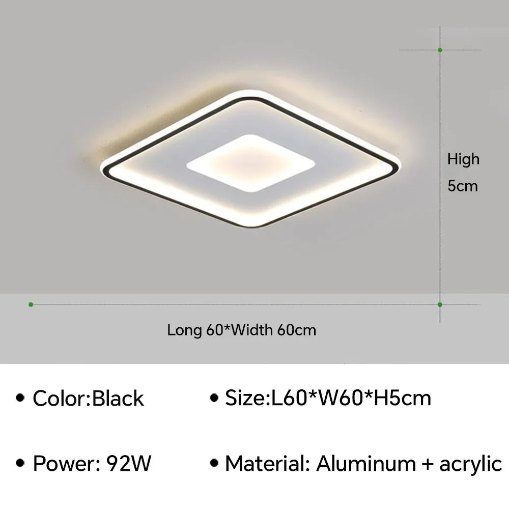 Modern LED Ceiling Light For Bedroom Living Dining Room Study Aisle Balcony Chandelier Indoor Home Decor Lighting Fixture Luster