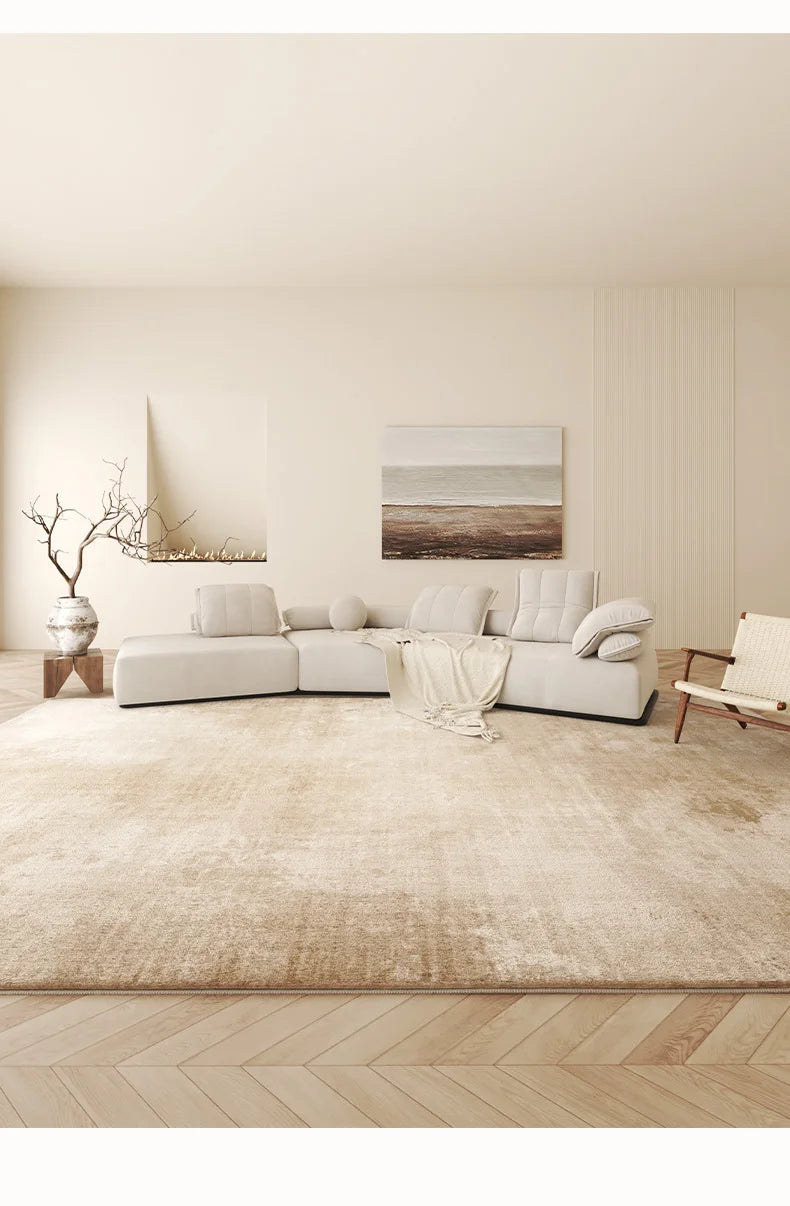 Maillard Style Carpets for Living Room Fluffy Soft Bedroom Decor Plush Carpet Luxury Cloakroom Thick Rug Large Area Washable Mat