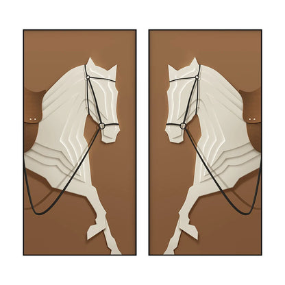 Modern Luxury Horses Canvas Posters and Prints Wall Art Entrance Decorative Painting Porch Living Room Home Decor Cuadros