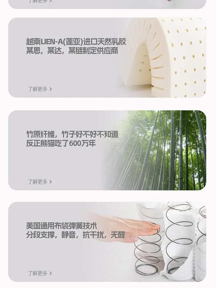 Designer Queen Soft Mattress Extension High Quality Memory Foam Double Bed Mattress Hotel Sleeping Colchones De Cama Furniture