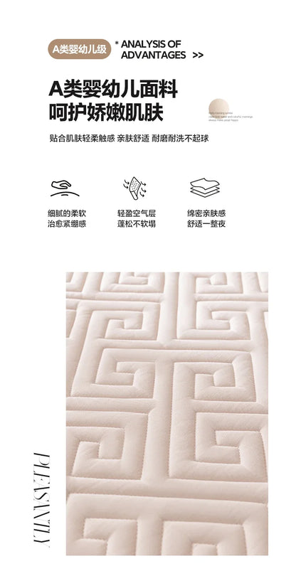 Twin Bed Mattress Single Living Room Full Folding Camping Mattress Massage Portable Viscoelastic Topper Colchon Home Furniture