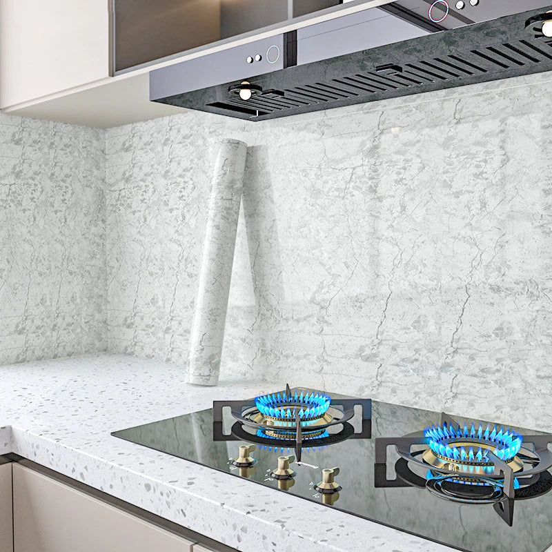 40cm Width Marble Self Adhesive Wallpaper Vinyl Wall Stickers Waterproof Contact Paper For Kitchen Decorative Film Home Decor