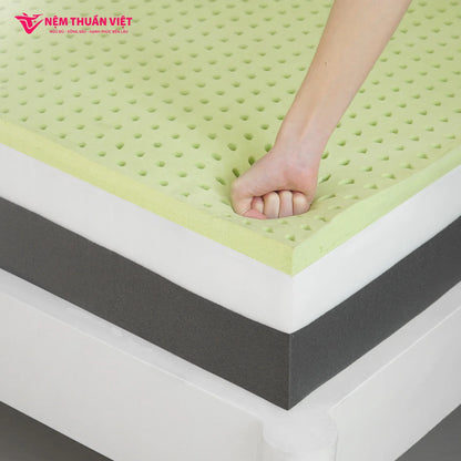 King Size Skin-Friendly Eco Friendly Massage Hybrid Natural Latex With Memory Foam Mattress Elastic Hotels Factory in VietNam