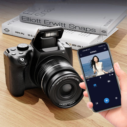 4K HD Digital Camera for Photography Auto Focus 12X Optical Zoom Vlogging Camera for YouTube 72MP WiFi Livestream Video Cameras