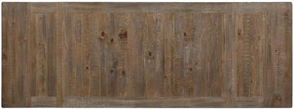 Riverdale Counter Height 9pc Set, 72"-96" Rectangular Table w/Two 12" Leaves, 8 Wooden Counter Chairs, Rustic/Farmhouse Design