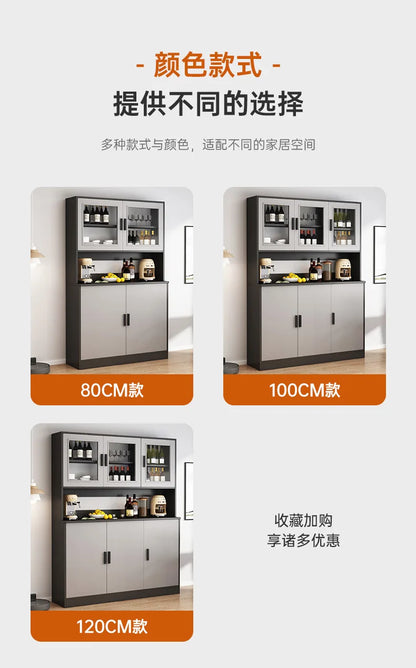 Modern Tall Minimalist Sideboard Buffet Slate Cupboard Living Room Furniture Entrance Hall Console Table Kitchen Storage Cabinet