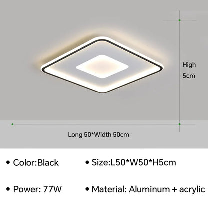Modern LED Ceiling Light For Bedroom Living Dining Room Study Aisle Balcony Chandelier Indoor Home Decor Lighting Fixture Luster