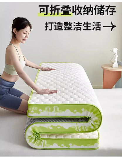 Thai latex filling Mattress Floor mat Foldable Slow rebound Tatami Cushion Cover Bedspreads 5/8cm thickness King Twin Queen Size