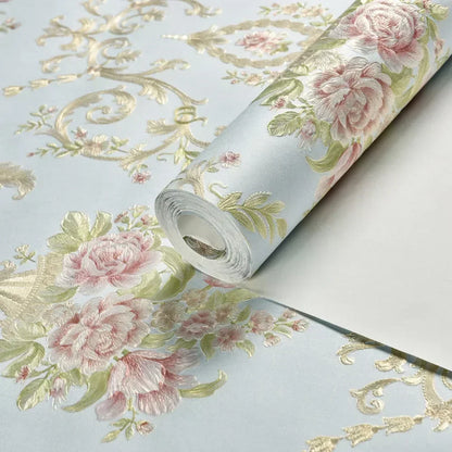 Floral Wallpaper Self-adhesive Warm Girl Bedroom 3d Thickening Wall Decoration Stickers Living Room Restaurant Sofa Background