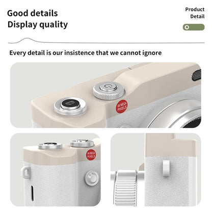 4K Digital Camera 2.4 Inch 16X Digital Zoom CCD Retro Video Recorder 180° Flip Screen Selfile Compact Digital Photography Camera