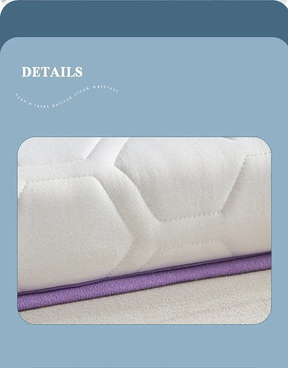 Foldable Natural Latex Mattress for Double Single Bed King Size Mat In Dormitory Hotels Bedroom Furniture Household Thickened