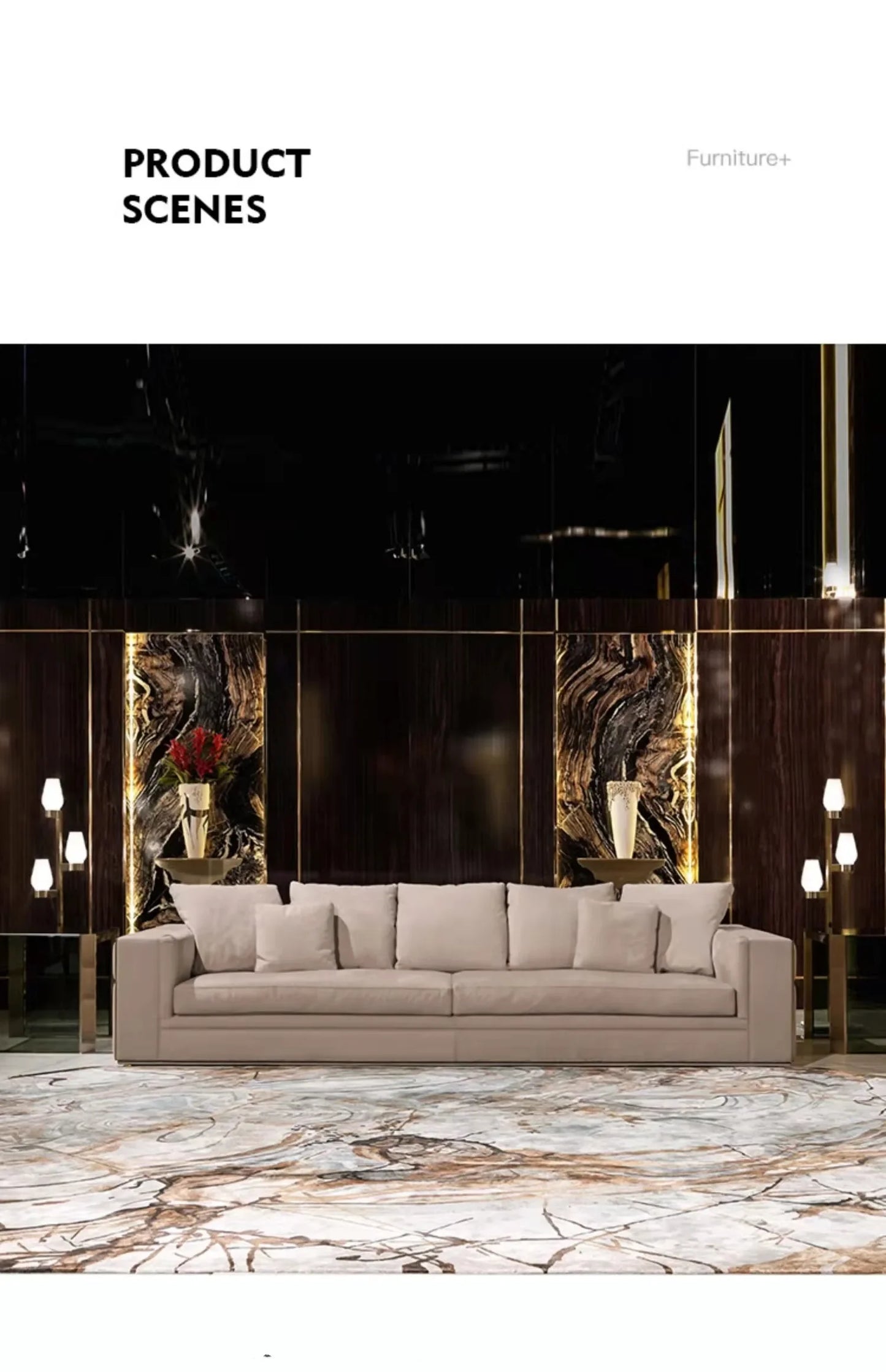Luxury Furniture Sectional Corner Couch 1+2+3 Luxury Furniture Set Italian Modern Living Room Sofa Sets