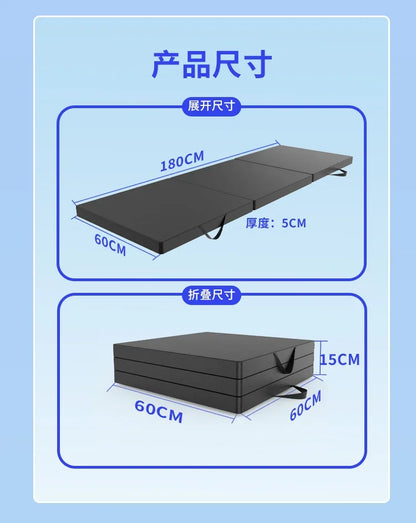 Tri-Fold Memory Foam Mattress 4 Inch Twin Size Portable Bed Ideal for Kids and Adults Perfect for Sleepovers