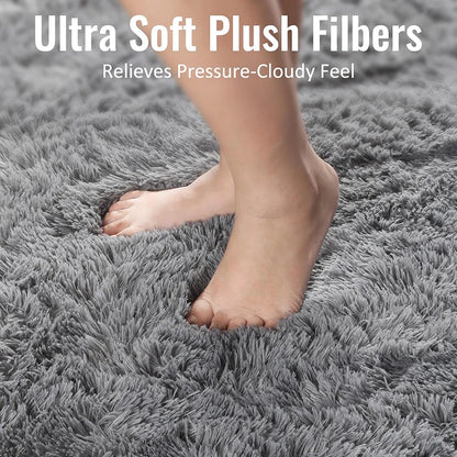 Grey Area Rugs for Living Room Bedroom carpet Soft Plush Fluffy Rug for Dorm Room Classroom Home Office Nursery Thick Carpet