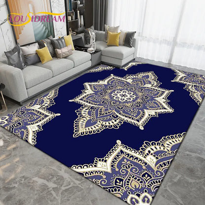 Persia Bohemia Nordic  Area Rug Large,Carpet Rug for Living Room Bedroom Sofa Doormat Decoration,kids Play Non-slip Floor Mat 3D