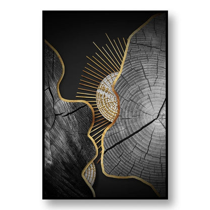Abstract Annual Ring Decoration Mural Light Luxury Minimalist Style Poster BedRoom Wall Art Canvas Painting Home Decor Aesthetic