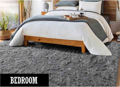 Grey Area Rugs for Living Room Bedroom carpet Soft Plush Fluffy Rug for Dorm Room Classroom Home Office Nursery Thick Carpet