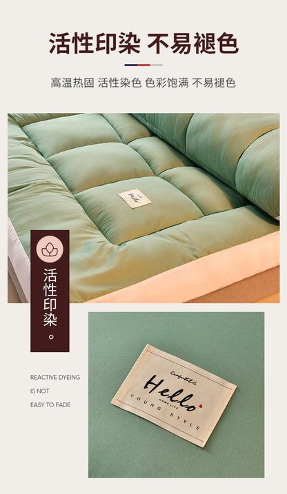 Soft comfortable mattress home thickened ultra-soft dormitory student single double mattress tatami floor sleeping mat