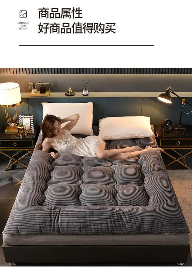 Inflatable Mattress Memory Foam Covers Bed Mettress Futon Folding Sleeping Mattress Base Songk Colchon Matress Latex Tatami
