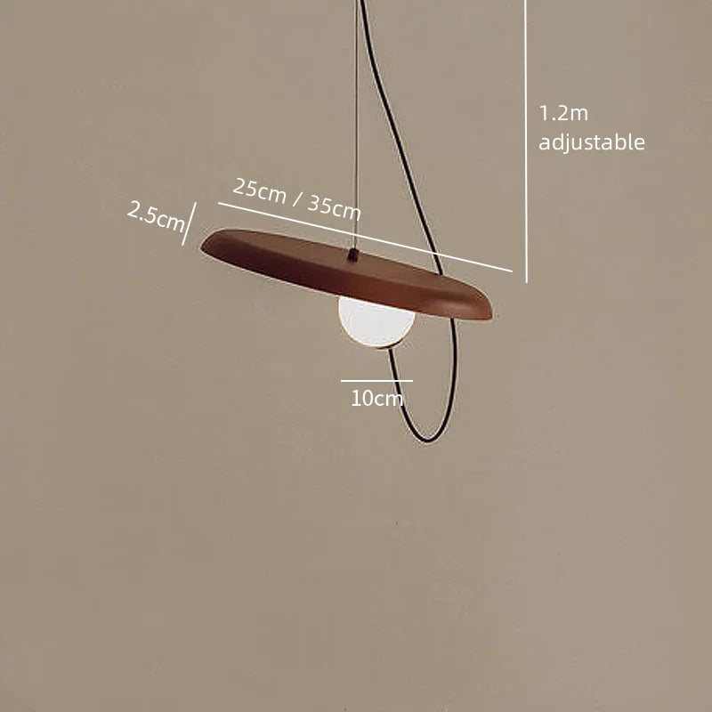 Danish minimalist restaurant circular magnetic pendant lights modern living room bedroom bedside bar table hanging lamps fixture