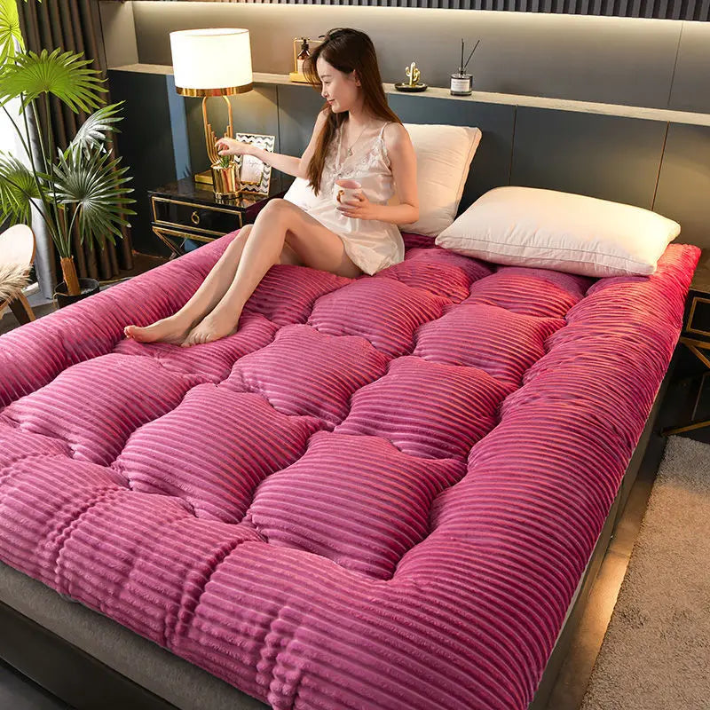 Inflatable Mattress Memory Foam Covers Bed Mettress Futon Folding Sleeping Mattress Base Songk Colchon Matress Latex Tatami