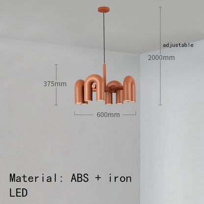 Cirkus scandinavian pendant light LED U-shaped tube chandelier Simple creative lamp Living Room Decoration restaurant lights