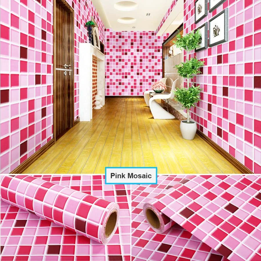 Red Brick Moisture-Proof Waterproof Renovation Sticker PVC Self-Adhesive Room Decoration Bedroom Study Background Wall Wallpaper