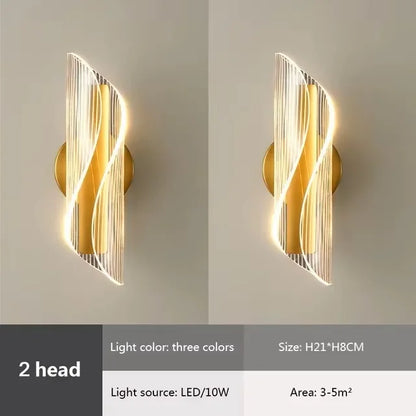 Nordic Modern led Wall Lamps Golden Bird 12w Decorati Bedside Indoor For Wall light Living Room Sofa Background Rotatable Sconce