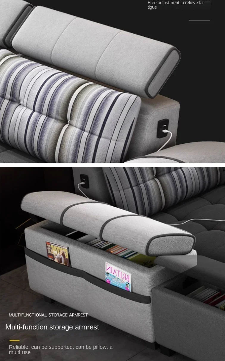 Gray Large Wood Sofas Filler Waterproof Design Lazy Lounges Puffs Couch Salon Recliner Luxury Canape Salon Furniture Home
