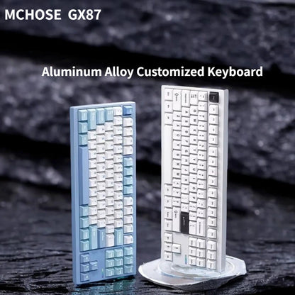 MCHOSE GX87V2 Mechanical Keyboard Wireless Tri-mode Hot-Swap GASKET RGB Quick Release Custom CNC Aluminum Office Gaming Keyboard
