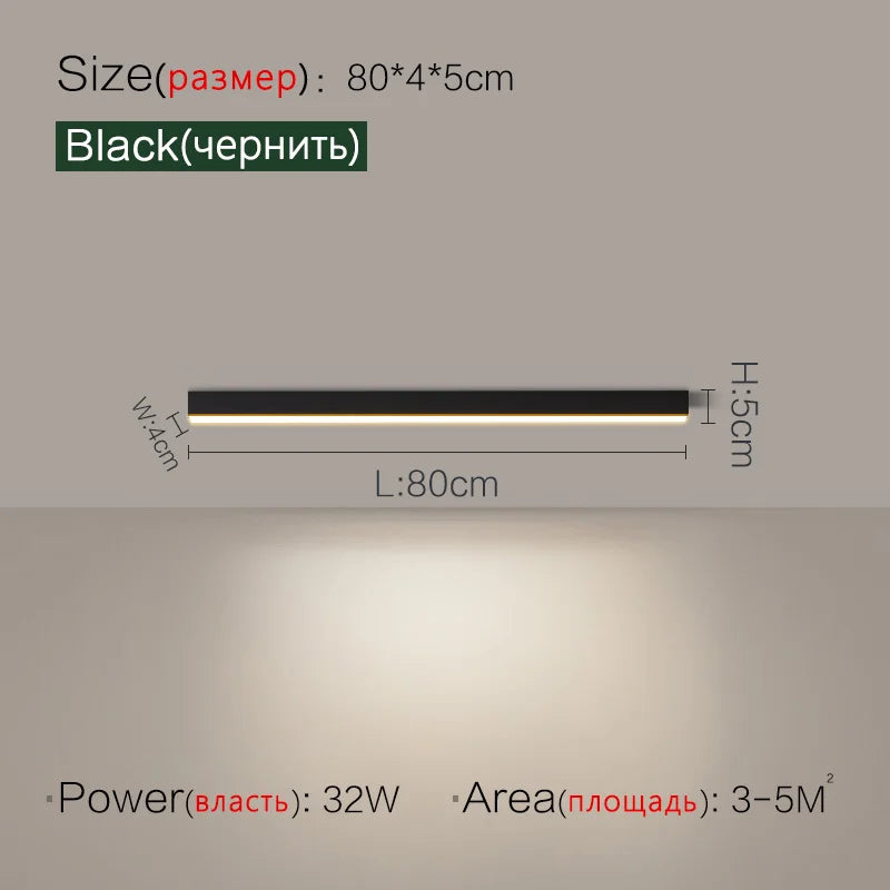 Ceiling lamps for kitchen, living room, ceiling lights led bedroom, dining room, Nordic modern aisle, balcony strip light