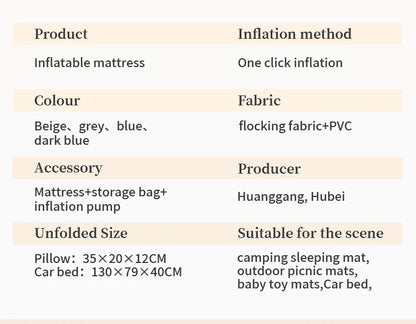 Luxury Twin Size Automatic Inflatable Mattress Camping air Bed with Carry Bags Manufacture Directly Supply