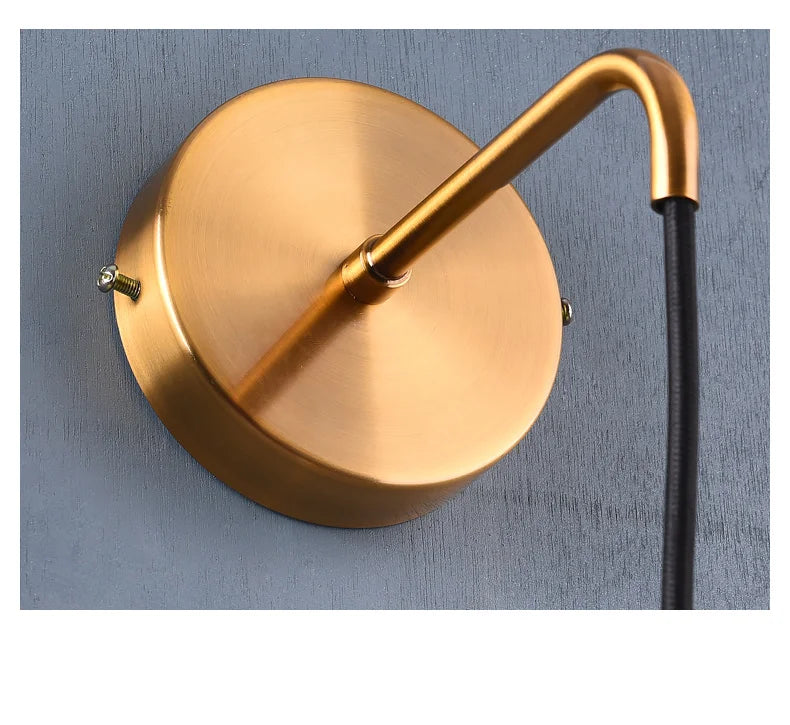 Modern Led Wall Lamp Glass Ball Gold Sconce Lighting Indoor Nordic Living Bedroom Kitchen Fixture Bedside Light Decor Luminaire