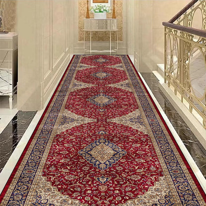 Golden Luxury Long Corridor Carpet Large Area Passageway Non-slip Rugs Washable Porch Entry Doormat Living Room Decoration Mats