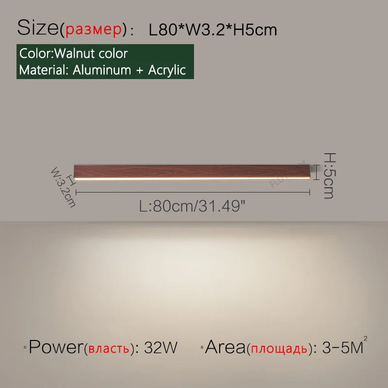 Ceiling lamps for kitchen, living room, ceiling lights led bedroom, dining room, Nordic modern aisle, balcony strip light