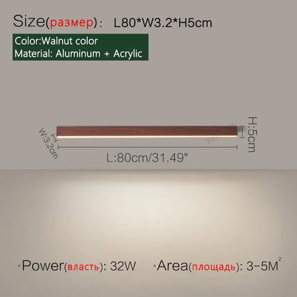 Ceiling lamps for kitchen, living room, ceiling lights led bedroom, dining room, Nordic modern aisle, balcony strip light
