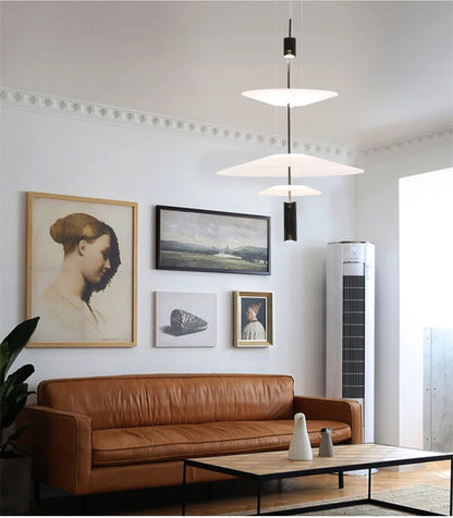 Modern Flying Saucer LED Pendant Lights Personality Home Decor Hanging Lamp Dining Table Bar Living Room Artistic UFO Chandelier