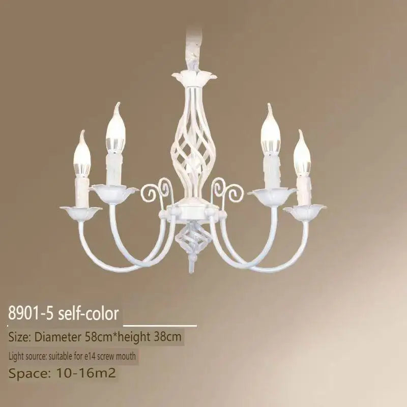 American Simple Living Room Light Modern Dining Room Bedroom Chandelier Black Iron Nordic Style Room Decoration Lighting Chandel