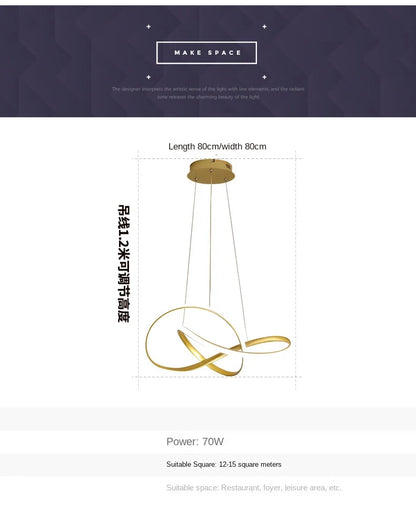 Dining Room Lamp Personality Creativity Clover Restaurant Pendant Lamp Nordic Modern Simple Dining Room Hotel Art Bar Lamp