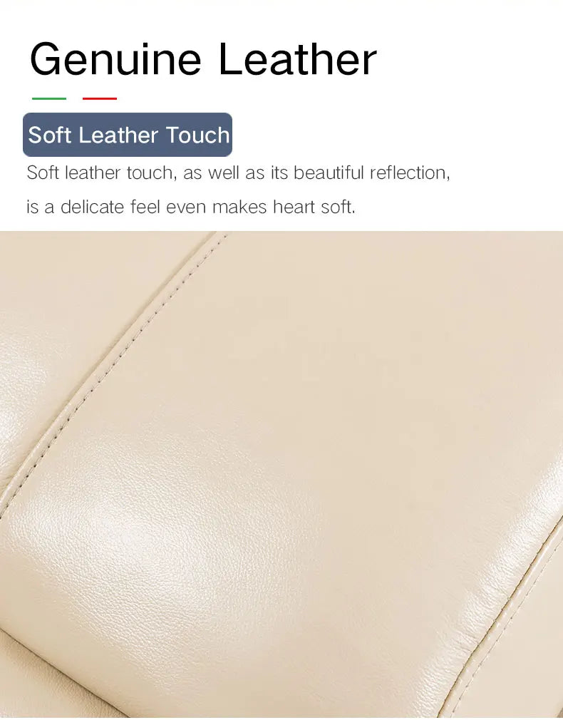 Genuine Leather Recliner Sofa Set,Modern Electric Recliner Sofa Set for Living Room