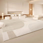 VIKAMA Cream Wind Carpet Living Room Light Luxury Premium Feeling Faux Cashmere Floor Mat Large Full Pave Home Essentials