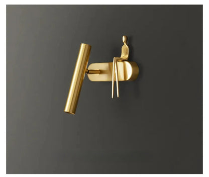 Creative LED Wall Lamp Personality Postmodern Living Room Background Wall Light Luxury Bathroom Bedside Wall Lamp Decor Fixtures
