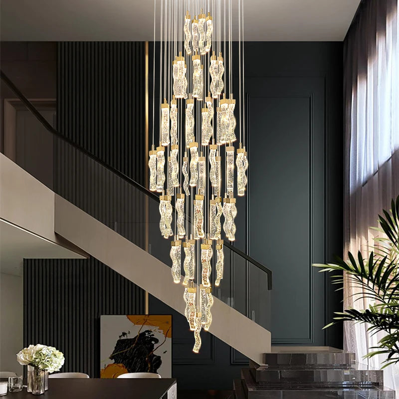 Nordic home decoration, stair chandelier, living room bedroom and dining room Pendant lights, ceiling light, indoor lighting