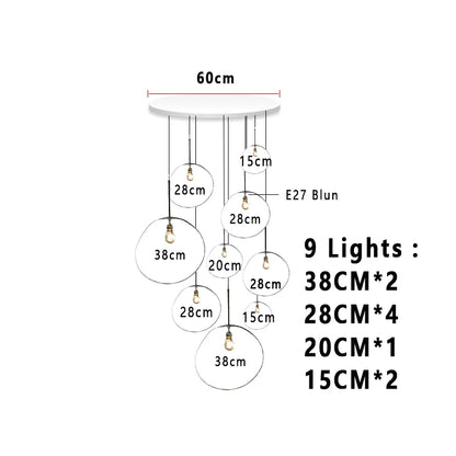 Nordic Lava Loft LED Pendant Light Modern Light PVC Lighting Living Room Indoor Decor Home Fixtures Kitchen Hanging Pendant Lamp