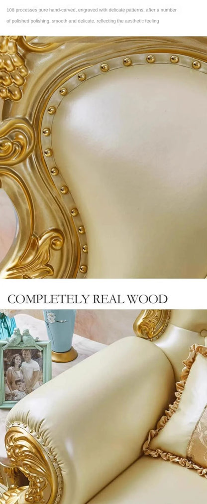 Large Filler Golden Sofas Wood Design Reclining Designer Luxury Couch Lounges Modular Nordic Canape Salon Furniture Home