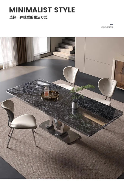 Kitchen Luxury Dining Table Modern Study Large Industrial Bar Living Room Home Furniture Mesas De Comedor Extended Garden JGY