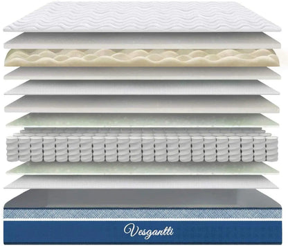 10 Inch Hybrid Mattress with Breathable Memory Foam and Individual Pocket Spring-Medium Firm