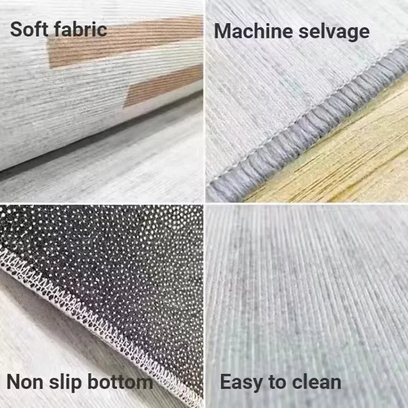European Red Luxury Carpet Large Living Room Decoration Home Rugs Soft Comfortable Lounge Rug Anti Slip Washable Bedroom Mat
